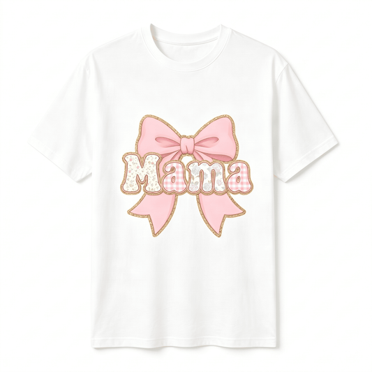 "Mama" with Bowknot Women's T-shirt