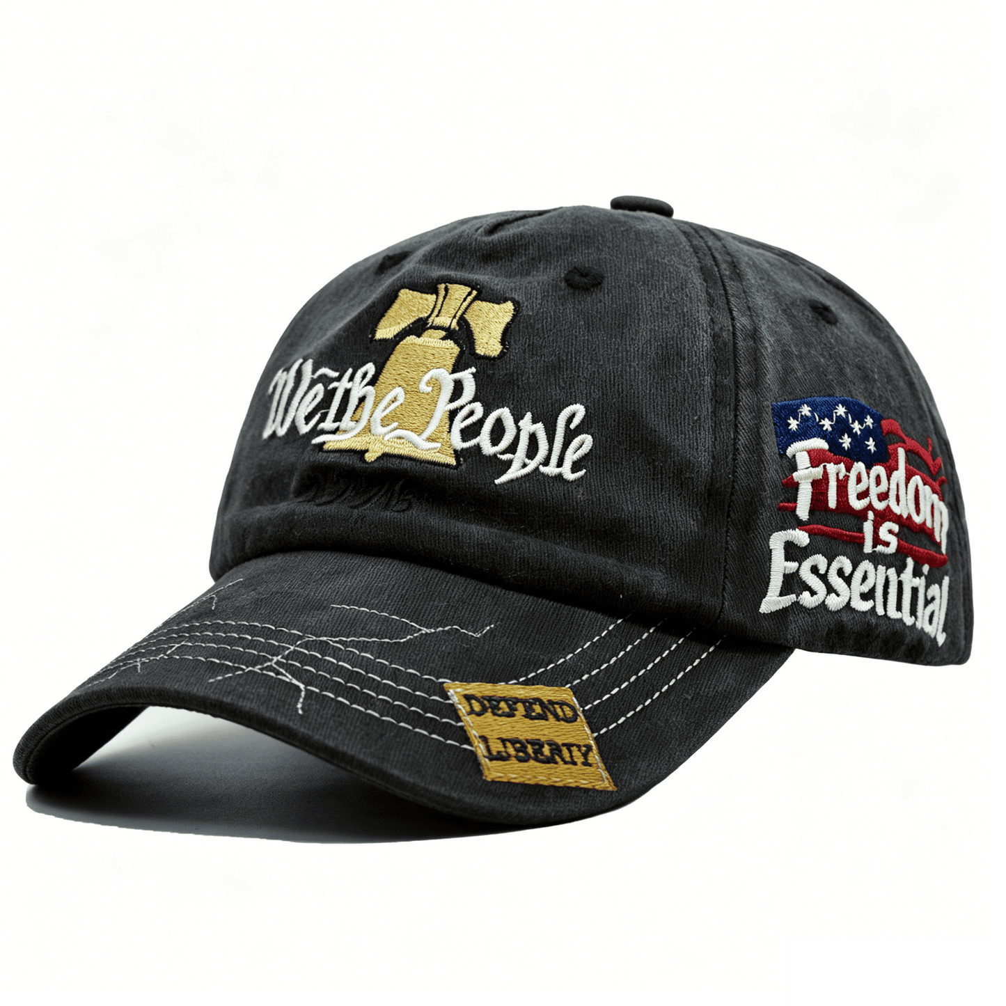 Anniversary USA hat, Patriotic Embroidered Baseball Cap, Patriot Cap 1776-2026 Bicentennial Gift for Men & Women