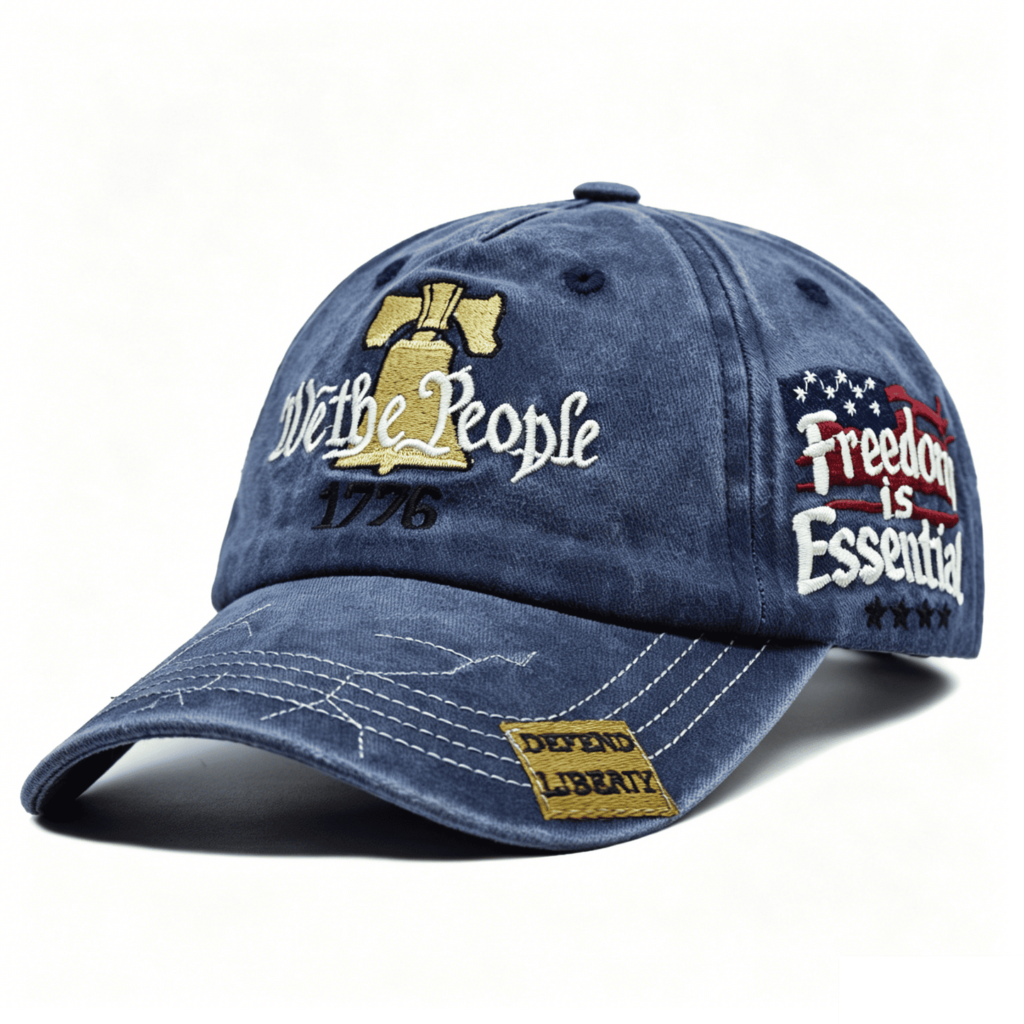 Anniversary USA hat, Patriotic Embroidered Baseball Cap, Patriot Cap 1776-2026 Bicentennial Gift for Men & Women