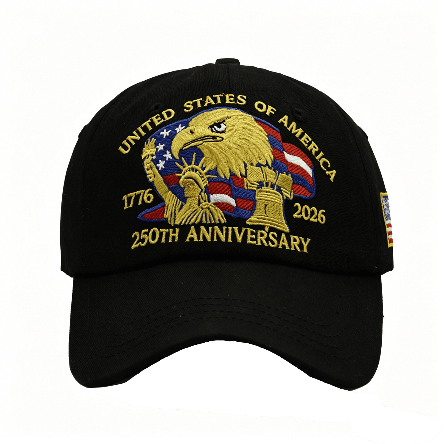 Anniversary USA Hat - Adjustable United States Anniversary Hat Retro Embroidered Baseball Cap